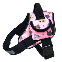 Harnais Tactique Classique pour Grands Chiens avec Bande Réfléchissante, Anneau en D et Poche Inclus, Fabriqué en Nylon Durable