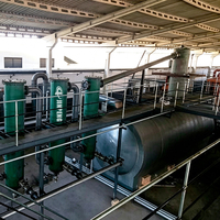 Nouvelle machine de raffinage d'huile de pneus usagés 5-10TPD, équipement de distillation d'huile de type plastique, usine de production de diesel et d'essence à haut rendement