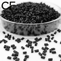 Granulés de nylon 12 renforcé de fibre de carbone, noir, résistant à la chaleur, faible déformation, pour l'automobile, l'industrie, PA12-CF-BCA2