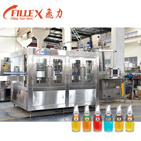Machine de remplissage automatique de bouteilles en verre 4 en 1 pour ligne de production de boissons, acier inoxydable 304/316, haute productivité