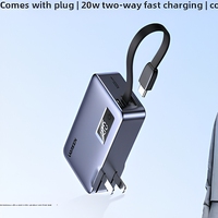 UGREEN Chargeur Portable Certifié 3C, Alimentation Mobile 3-en-1, Charge Rapide 20W USB-A/Type-C pour Appareils Officiels