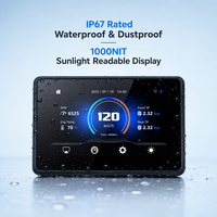 Écran tactile intelligent pour moto BMW, étanche IP67, CarPlay, 1000 nit IPS, 1024x600, haute luminosité, écran de tableau de bord pour moto