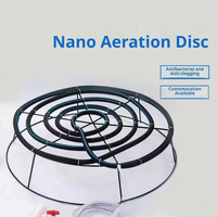 Disque d'aération auto-affleurant durable pour bassin, diffuseur d'oxygène à bulles fines avec nano-tube pour l'élevage de poissons, crevettes et crabes