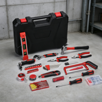 Ensemble d'outils combinés de 110 pièces dans un étui portable pour l'entretien général et l'atelier
