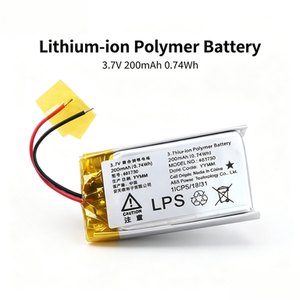 แบตเตอรี่ลิเธียมโพลิเมอร์ 3.7V 200mAh 0.74Wh รุ่น 467130 สำหรับลำโพงบลูทูธแบบพกพา - Product Image 1