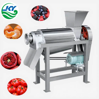 Extracteur de jus industriel à vis spirale en acier inoxydable haute performance pour tomates, poires, kiwis, gingembre, ail