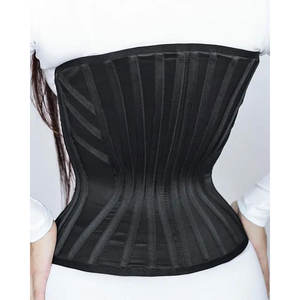 Sablier acier os ceinture Latex taille formateur pour femmes fermeture éclair et crochets Corset Sport Cincher acier os bas ventre graisse - Product Image 1