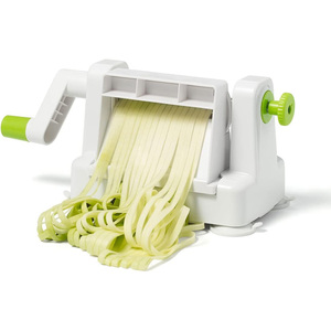 Spiraliseur manuel de légumes de comptoir, multi-lames, trancheuse à manivelle pour fruits <span class=keywords><strong>et</strong></span> légumes, machine à nouilles, spiraliseur de légumes - Product Image 2