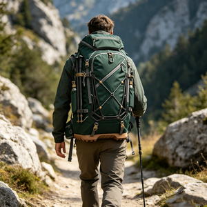 Mochila de Senderismo Cómoda con Marco Interno, de Gran Capacidad (45+8L), Ligera, para Montañismo y Viajes, para Adultos - Product Image 2
