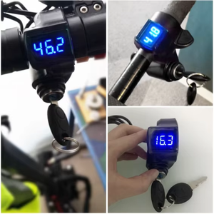 E-Bike-Daumengasgriff mit Voltmeter, Digitaler Spannungsanzeige, Schalter und Schlüsselsperre - Product Image 5