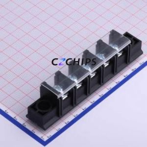 KF88SAM-16.0-5P Barrier Terminal Block Through hole Component (THT),P=16mm Connector With Cover Plate 16mm 1x5P Straight Pin - Product Image 1