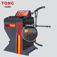 Équilibreuse de pneus professionnelle haut de gamme TONC pour moto/véhicule électrique 250W 200 tr/min avec affichage numérique, multi-tension, double usage