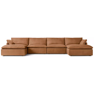 Divano Componibile <span class=keywords><strong>in</strong></span> <span class=keywords><strong>Pelle</strong></span>, Arredamento per Soggiorno, Stile Moderno, Struttura <span class=keywords><strong>in</strong></span> Legno Massello Artigianale, Divano Relax per Villa e Casa - Product Image 2