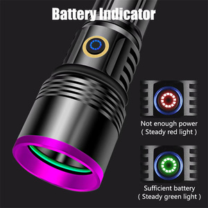 20W 365nm <strong>UV</strong> Led <strong>Flashlight</strong> USB Rechargeable <strong>UV</strong> Torch Light High Power Blacklight <strong>Flashlight</strong> for Pet Urine Detection - Product Image 4