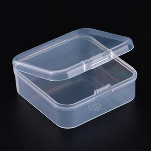 54*54*20mm small square plastic storage box with lid