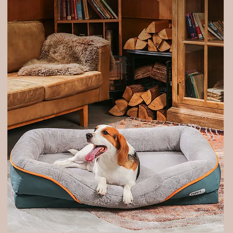 Hondenkennel Kan Worden Gedemonteerd En Gereinigd Winter Warm Vier Seizoenen Universele Dierbenodigdheden Rotan Memory Foam Huisdier Bed