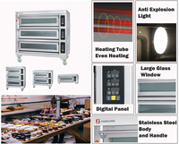 Equipo de Panadería de Guangzhou, Hornos Rotatorios Eléctricos y de Gas, Máquina Industrial para Hacer Pan