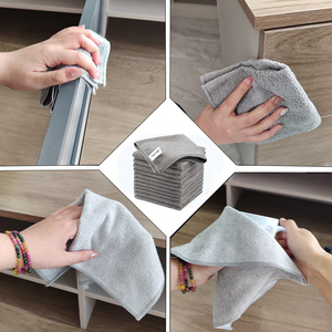 Lewell 36 paquets de serviettes de lavage de voiture en microfibre 300GSM 30x30cm, personnalisables, chiffons de nettoyage de haute qualité pour voiture et cuisine - Product Image 6