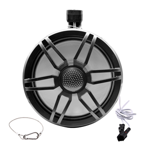 ลำโพงติดเรือ Marine Wake Tower พร้อมไฟ LED กันน้ำ รุ่น H-6110 สีดำ IP66 สำหรับเวคบอร์ด เรือ และ ATV พร้อมหัวหมุนได้ - Product Image 3