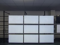 Écran vidéo mural LCD commercial 55 pouces avec cadre ultra-fin de 1,7 mm, panneau BOE pour salle de contrôle et magasin de détail, 500 nits, cadre ultra-fin