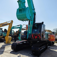 Excavatrice sur chenilles Hitachi ZX200 ZX200-5A d'occasion, 20 tonnes, moteur japonais d'origine, matériel de construction