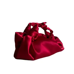 Пользовательские логотип женские ювелирные изделия атласные сумки Сумка
