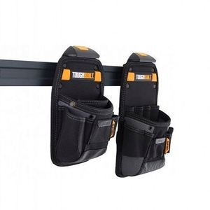 Pochette à outils BSCI avec plusieurs poches, porte-marteau et porte-pinces pour électriciens, organisateur d'outils pour le travail du bois et la construction - Product Image 1