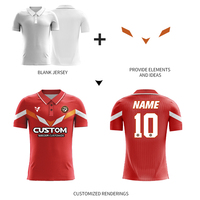 Grosir kaus sepak bola asli dewasa kustom kaus pria lengan pendek gambar cetak kaus sepak bola sejuk untuk pria WOX989