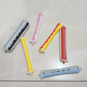 2色DIYコールドパーマロッドスタイリングツールヘアドレッシングカーリングアイロン中空ゴムバンドとスナッププラスチック材料 - Product Image 1