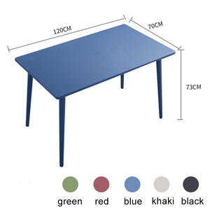 Meubles de terrasse colorés pour balcon, table basse et chaises empilables pour jardin extérieur, imperméables - Product Image 6
