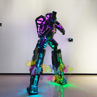 Vente à Chaud dans le Monde Produits LED Walker Robot Costume Led de Fête Led Robot Costume Adulte Stage Vêtements pour Fête et Événement