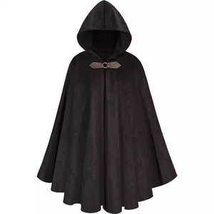Capa con Capucha de Gamuza de Ciervo Medieval para Adultos y Niños, Disfraz Retro de Guerrero para Halloween, Cosplay - Product Image 2