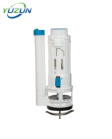 Accessoires de réservoir de toilettes à double chasse en PP, design moderne pour hôtels, équipement sanitaire WC, mécanisme de chasse d'eau pour toilettes