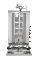 JABS Machine à Shawarma Kebab en acier inoxydable commerciale populaire à 4 brûleurs