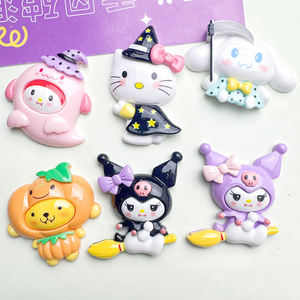 เคสยางเรซินน่ารักลายฮาโลวีนนักมายากลลูกแมวเครื่องเก็บเกี่ยวกระต่ายน่ารักตกแต่งด้วยมือแบบ DIY เคสโทรศัพท์ใส่อุปกรณ์เสริมผม - Product Image 2