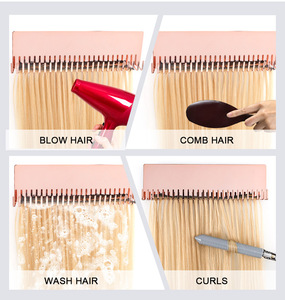 Hot bán bán lẻ kim loại cầm tay Tóc Giả Rack hiển thị phần mở rộng tóc hiển thị đứng Tóc Giả chủ hiển thị - Product Image 5