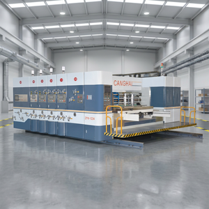 Automatic Flexo 2 / 3 / 4 Color Printer Slotter and Die Cutter Corrugated Board <b>Printing</b> <b>Machine</b> for Make Cardboard Boxes - Product Image 1