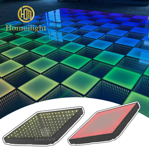 Pista da Ballo LED 3D a Specchio 20x20ft, SMD 3in1, Vetro Temperato, Illuminazione da Palco, Connessione Cablata per Matrimoni, Feste, <span class=keywords><strong>Club</strong></span> - Product Image 3