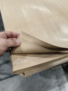 Papel VCI laminado con tela tejida resistente al óxido, tira antiarrugas recubierta <span class=keywords><strong>de</strong></span> poliéster, envoltura <span class=keywords><strong>de</strong></span> acero reforzada antirrobo y embalaje para múltiples metales. - Product Image 5