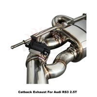 Échappement arrière à soupapes en acier inoxydable Vortex Track-Ready pour Audi RS3 2.5T 2016-2024 - Amélioration des performances