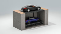 Ascenseurs de Voitures à Plateforme à Double Niveau pour Sous-Sol, Élévateurs de Voitures à Ciseaux pour Garage, Équipement d'Élévation de Voitures à Ciseaux