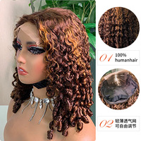 Perruque humaine lutin printemps perruque bouclée crochet cheveux élastique africain bouclés dreadlocks cheveux