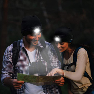 Gorro con logo personalizado, accesorio cómodo e inalámbrico con luz led nocturna para hacer deporte por <span class=keywords><strong>la</strong></span> <span class=keywords><strong>noche</strong></span> - Product Image 3