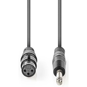 Câble XLR Mono XLR 3p (F) vers 6,35 mm mâle 10,0 m gris foncé - Product Image 2