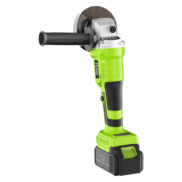 Factory Cordless 100mm Angle Grinder Industrial High Quality Lithium Battery Brushless Power Tool 4.0Ah Li-ion Battery Grinding