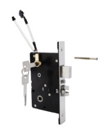 Cerradura Inteligente para Puerta de Hotel, Sistema de Entrada sin Llave RFID, Acero Inoxidable, Acceso con Tarjeta/Llave Mecánica, Software de Gestión Gratuito, Plateado, Fácil de Usar