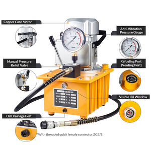 Pompe à huile hydraulique portable ultra-haute pression DB075-D2, double action, 700 bars, DB075-D2, DB075-D2 portable, DB075-D2 Pu - Product Image 2