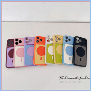 Colorful Original Magnetic Leather <b>Phone</b> case for iPhone 18 17 16 15 Pro Max Rainbow Textured Circle Converted Back Cover New - Product Image 3