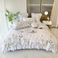 Ensemble de draps de lit Layce Patchwork, style uni, imprimés de luxe, pour chambre à coucher ou hôtel
