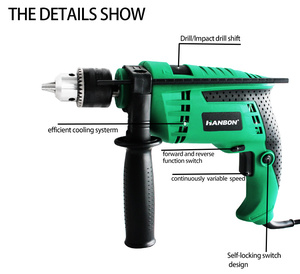 HANBON Power Tools <b>Hand</b> <b>Drill</b> Continuously Variable Speed Hammer 140114 <b>Hand</b> <b>Drill</b> 140114 140114 <b>Hand</b> <b>Drill</b> 14 - Product Image 5